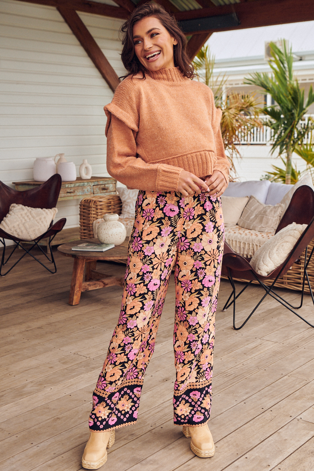 Jax - Apricot Blossom Pants