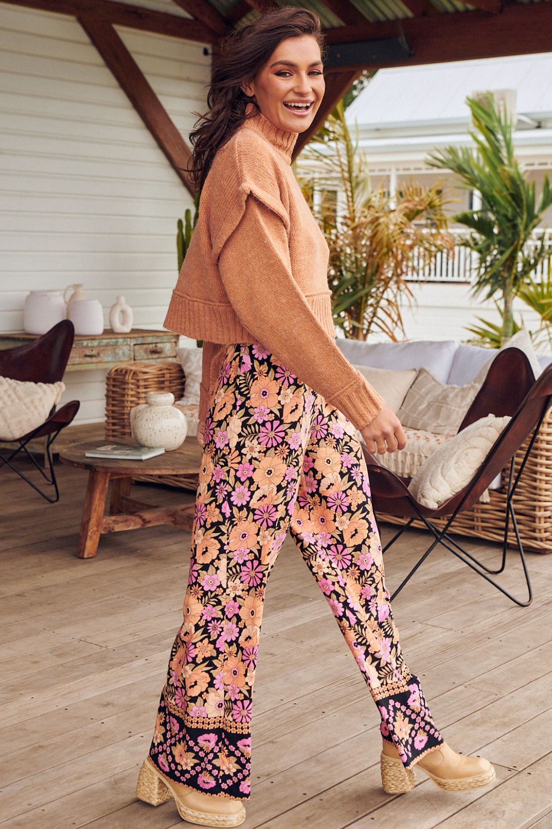 Jax - Apricot Blossom Pants