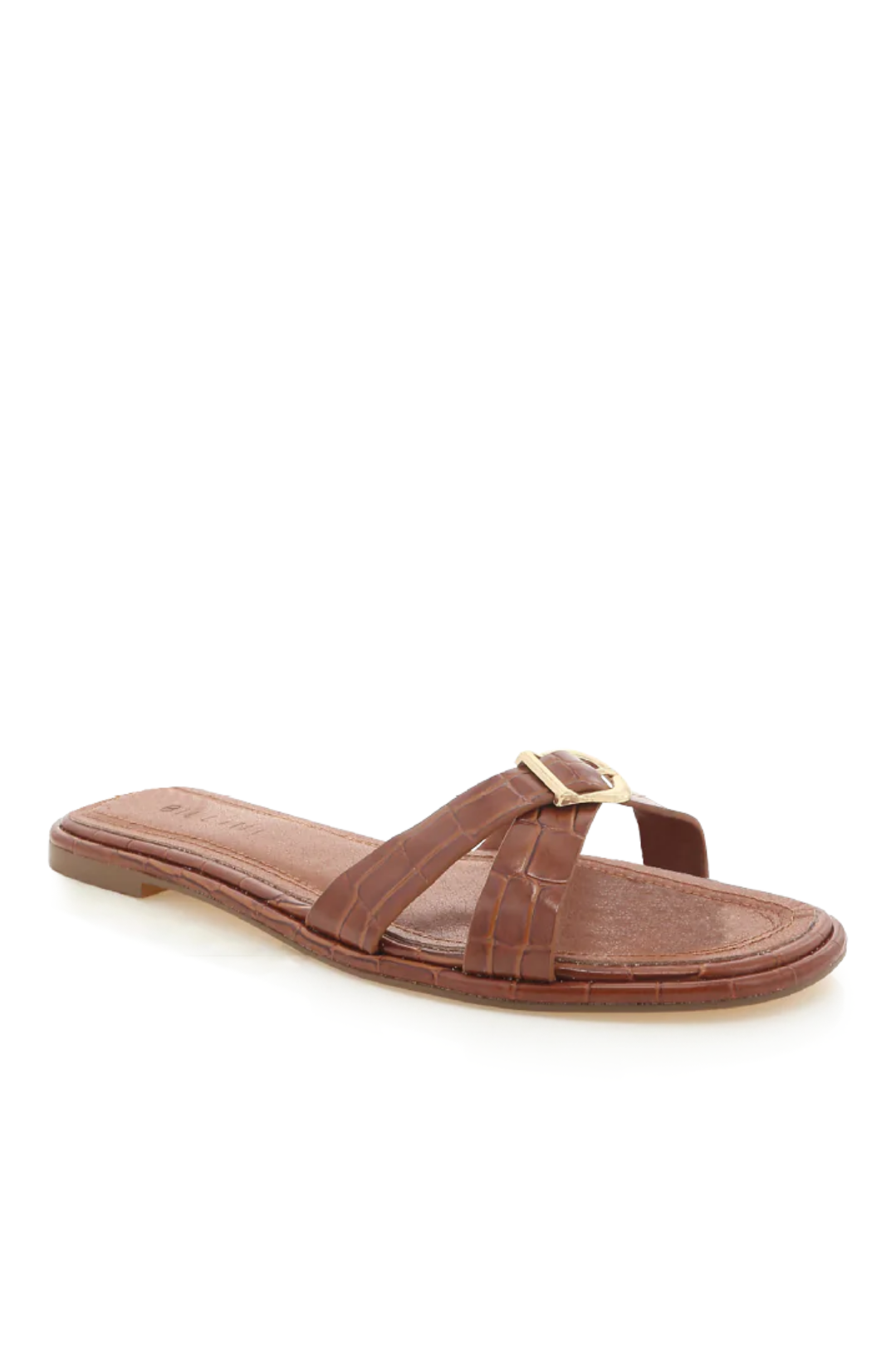 Perline Sandal - Dark Tan Croc