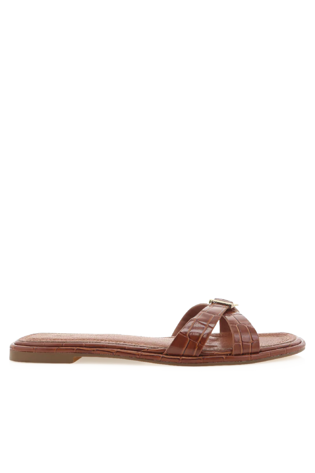 Perline Sandal - Dark Tan Croc