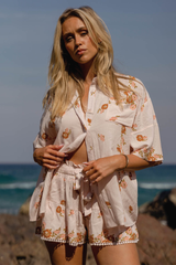 JAASE - Cove Shirt: Oversized Button Down Shirt in Vintage Sol Print