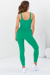 Axel Leggings - High Waisted Full Length Leggings in Verdant