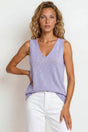 Model wearing Valerie Top in Blue from Salty Crush