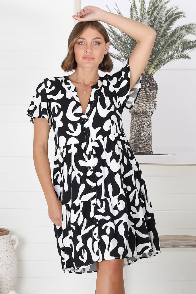 Shop New: Wilma Mini Dress - Jaxie Black | saltycrush.com