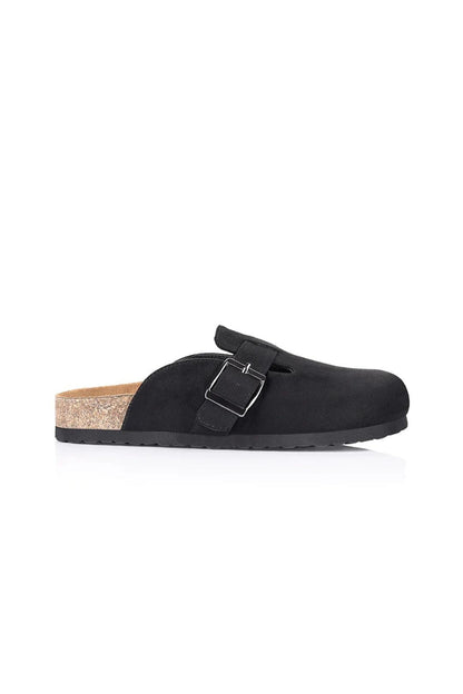 Xion Footbed Slides - Black Micro