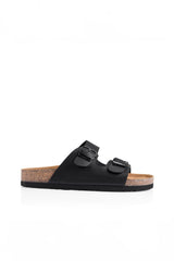 Xylo Footbed Slides - Black