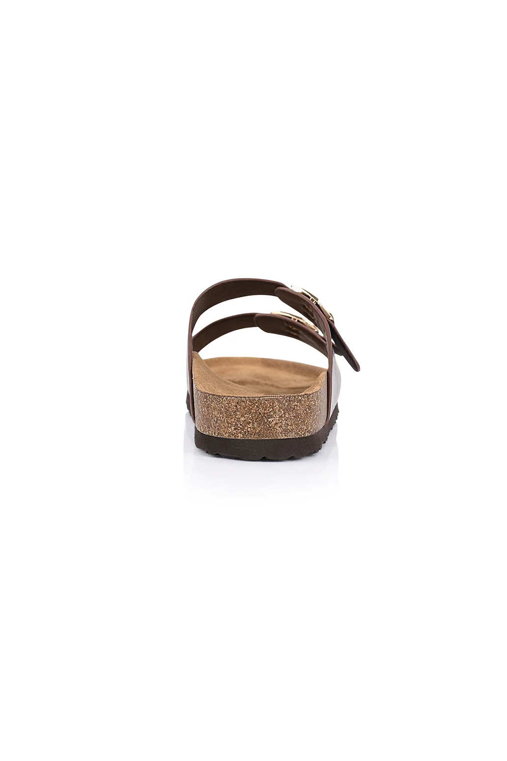 Xylo Footbed Slides in Chocolate Brown