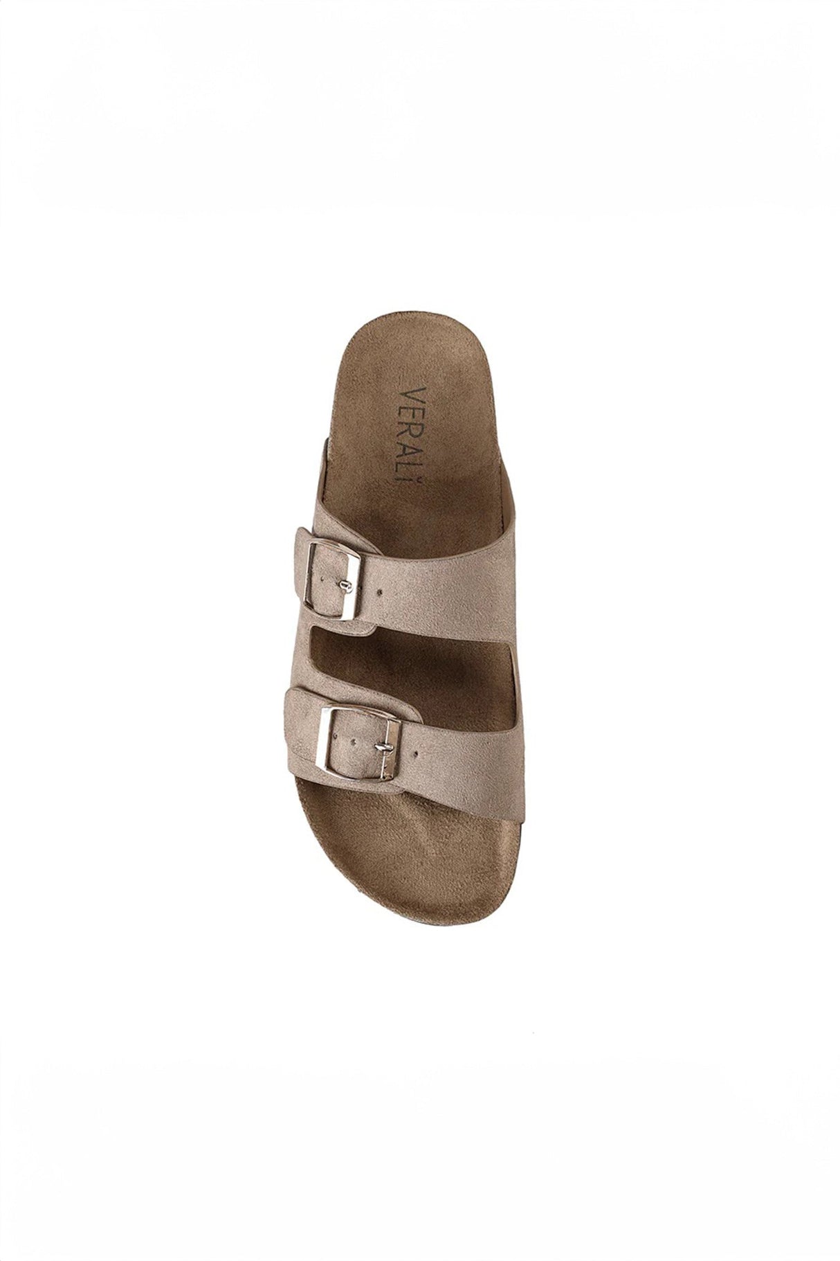 Xylo Footbed Slides - Taupe Micro