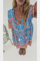 Chia Mini Dress - Babydoll Dress in Tamra Print