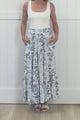 Maggie Maxi Skirt - Elasticated High Waist Skirt in Addie Print