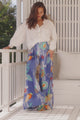 JAASE - Opal Pants: Wide Leg Graphic Pants in Meraki Print