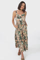 Amabel Maxi Dress - Thick Adjustable Strap Sun Dress in Baloo Print