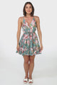 JAASE - Reef Mini Dress: Tiered Sun Dress in Malini Print