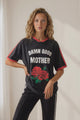 Good Mother Tee - Graphic Print Short Sleeve T-Shirt in Black