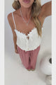 Anastasia Pants - High Waisted Wide Leg Linen Pants In Guava