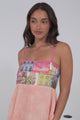 Danica Maxi Dress - Adjustable Spaghetti Strap Sun Dress in Tullia Print