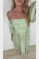 Ashby Maxi Dress - On or Off Shoulder A-Line Dress with Pockets in Ferngully Print