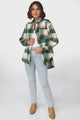 Eaton Shacket - Button Up Plaid Shacket in Green