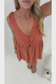 Morgan Mini Dress - Keyhole Detail Sun Dress with Pockets in Cassie Print