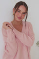 Jonas Jumper - Relaxed High-Low Jumper With Seam Splits In Baby Pink