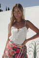 Kit Mini Skort - Wrap Front Skirt Overlay Skort with Crochet Trim in Marlowe Print