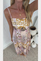 Mattina Maxi Dress - Spaghetti Strap Sun Dress in Baroque Print