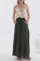 Annika Top - Soft V Neckline Adjustable Strap Cami in Gisella Print