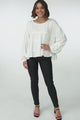 Gabby Top - Tiered Linen Top in White