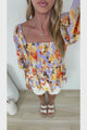 Jones Top - On or Off Shoulder Pull Over Top in Lavandine Print