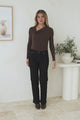 Paxon Jeans - High Waisted Bootcut Jeans in Black