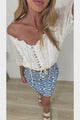 Tala Mini Skirt - High Waisted A-Line Skirt in Sable Print