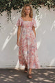 Ashby Maxi Dress - On or Off Shoulder A-Line Dress with Pockets in Alani Print