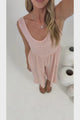 Blossie Jumpsuit - Square Neck Cropped Jumpsuit with Tie Shoulder Straps in Coral Gingham
