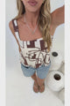 Umiko Cami - Thick Strap Boxy Cami in Como Print