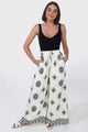 Velman Pants - High Waisted Wide Leg Pants in Capra Print Black