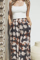 Rueben Pants - High Waisted Lined Wide Leg Pants with Pockets in Otis Print