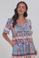 Chia Mini Dress - Babydoll Dress in Belly Print