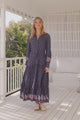 JAASE - Romee Maxi Dress: Tiered Dress with Pull Tie Waist in the Alaska Print