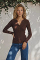 Video of a woman wearing the Emilia Knit Top from Salty Crush