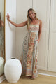 Mattina Maxi Dress - Spaghetti Strap Sun Dress in Lyla Print