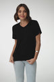 Luma T-Shirt - Relaxed Crew Neck Short Sleeve Tee in Black