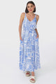 Charvi Maxi Dress - Relaxed Style Sun dress With Adjustable Straps in Malia Print