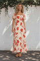 Ashby Maxi Dress - On or Off Shoulder A-Line Dress with Pockets in Arli Print