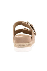 Denmark Footbed Slides - Taupe Micro