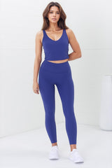 Axel Leggings - High Waisted Full Length Leggings in Cobalt Blue