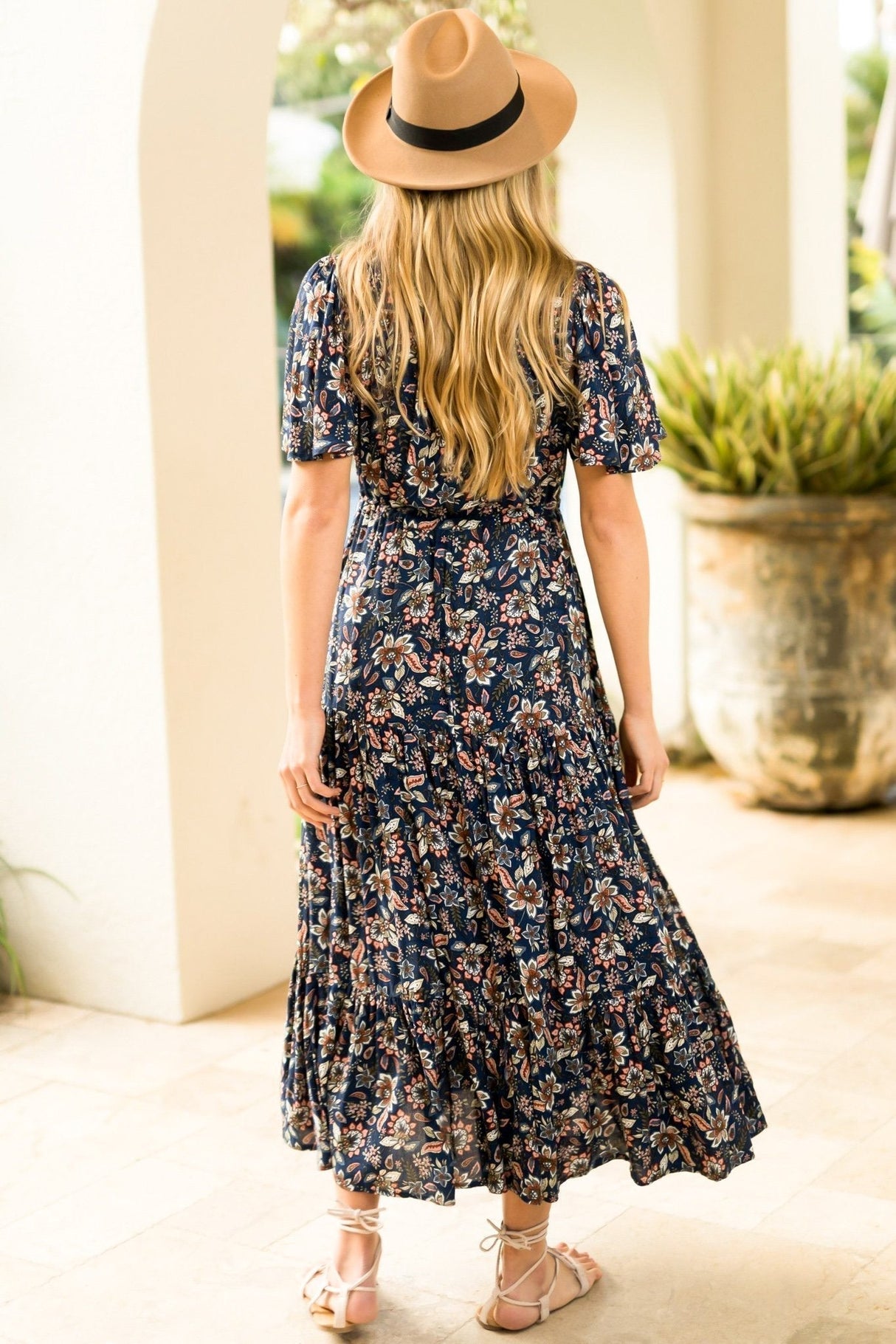 Salty Crush Marla Maxi Dress - Navy Floral