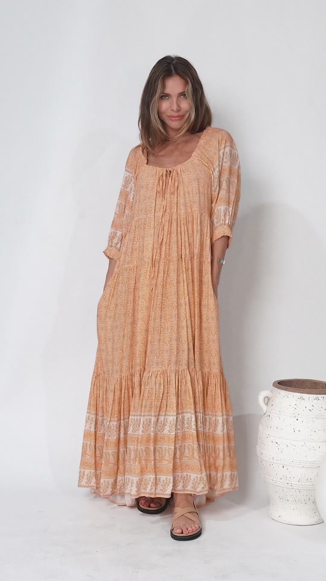 Blossom - Peachy Maxi Dress