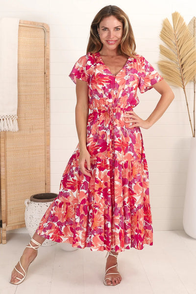 Elliana Maxi Dress - Pink