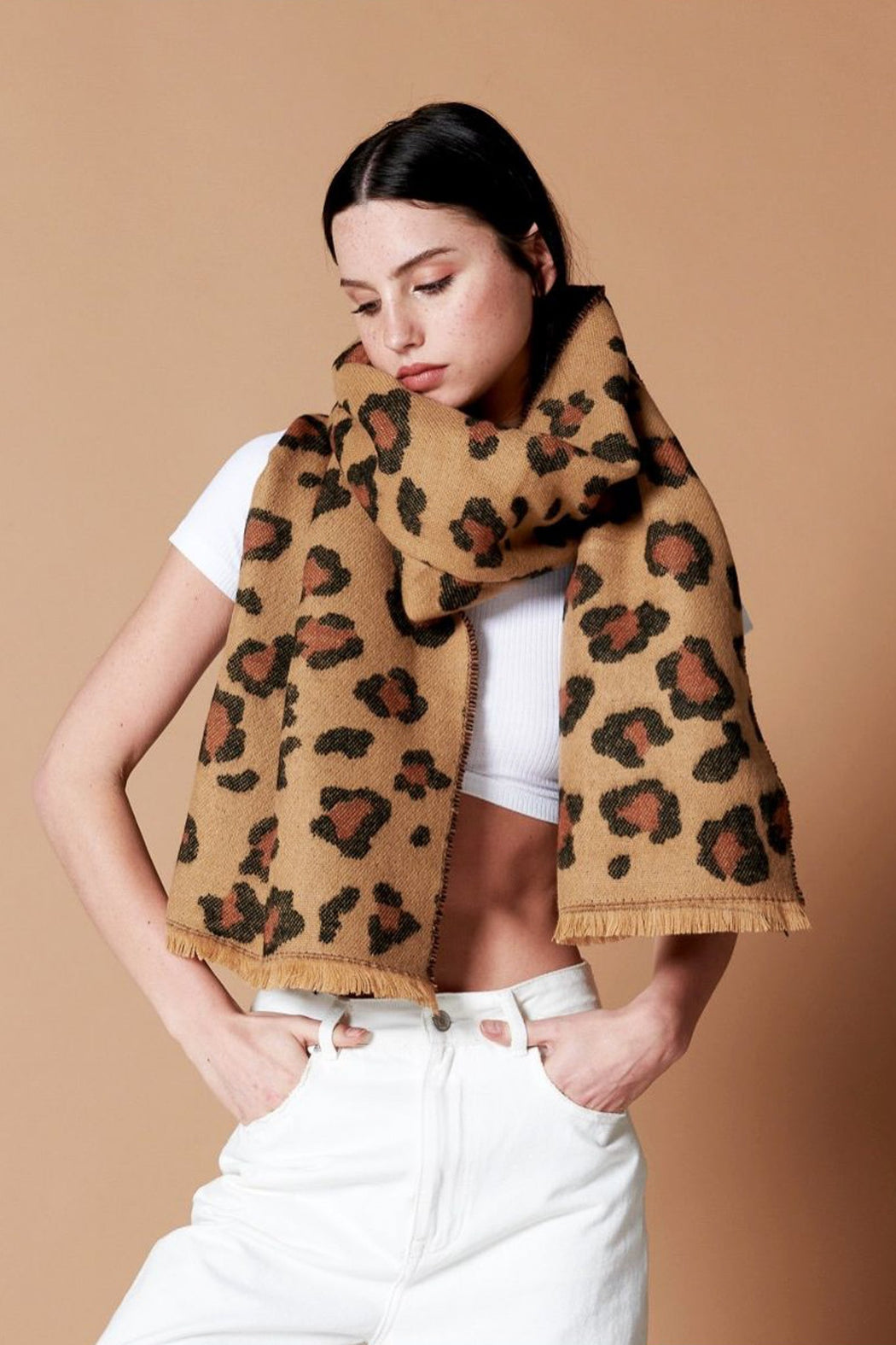 Salty Crush Eris Leopard Scarf Boho Accessories 