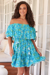 Georgie - Sea Crystal Mini Dress